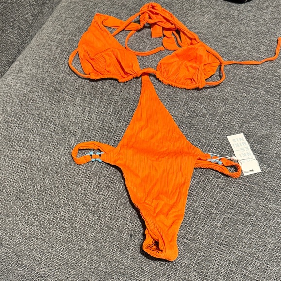 Frankie's Bikinis Other - Frankie's Bikinis Bright Orange Bikini Set